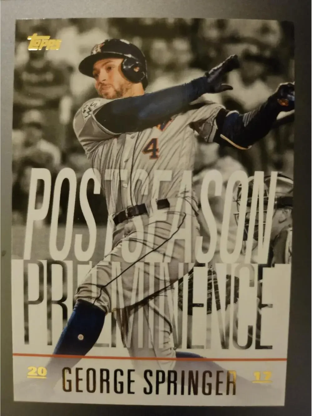 George Springer 2018 Topps Update #PO-23 Postseason Preeminence - Picture 1 of 2